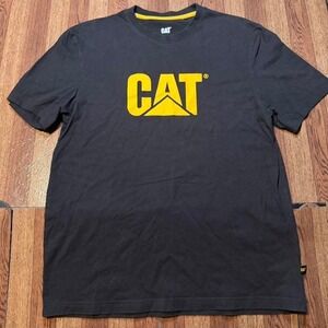 CAT Black Workwear Retro Tech Graphic Shirt Medium